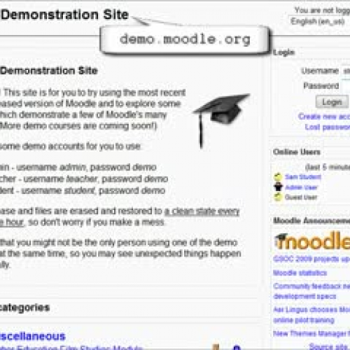 Navigation Through a Moodle Site