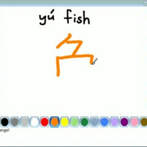 Character yu fish