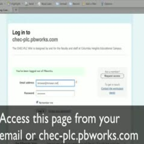 PBWorks - Navigating Pages