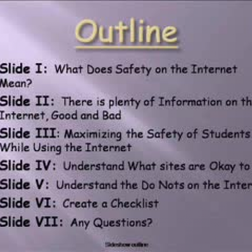 Safety on the Internet