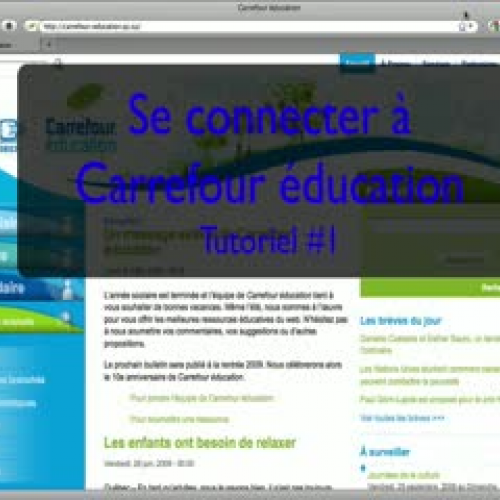 Se connecter à Carrefour éducation