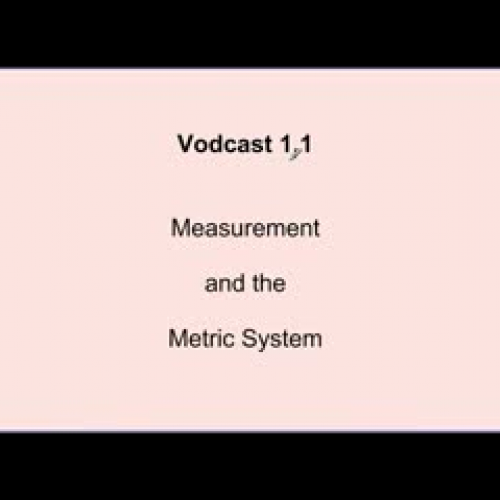 Unit 1: Metrics and Measurement