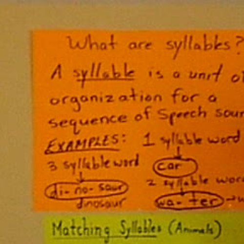 Teaching Syllables