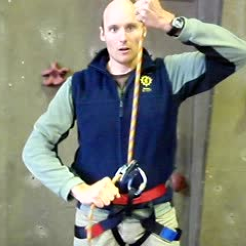 Belaying with a GRI GRI