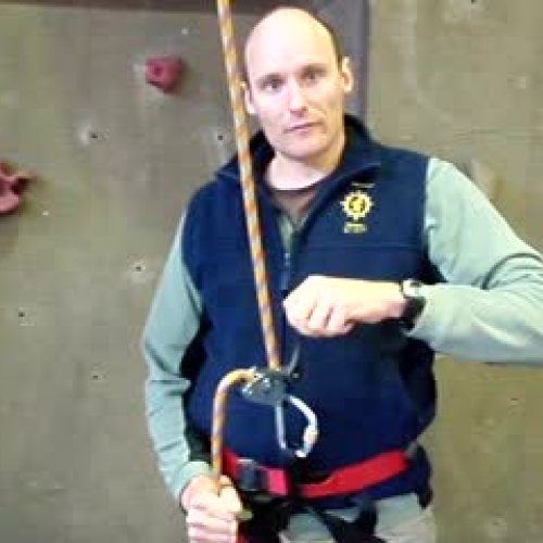 Lowering A Climber on a GRI GRI belay device