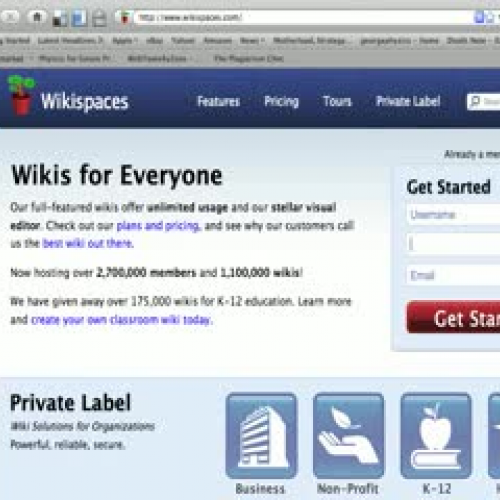 Wikispaces Sign up