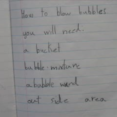How to Blow Bubbles