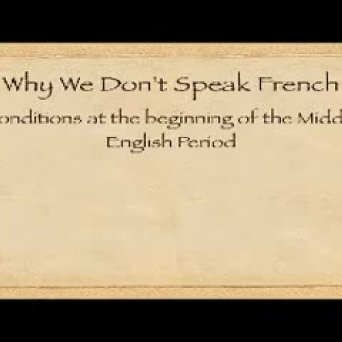 Why We Don't Speak French