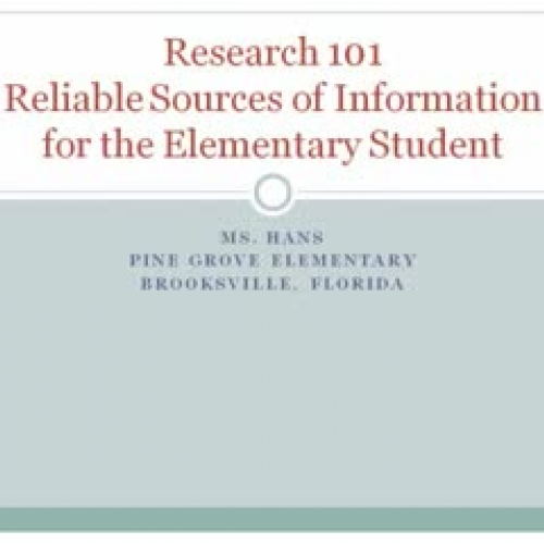 Reliable Research Information