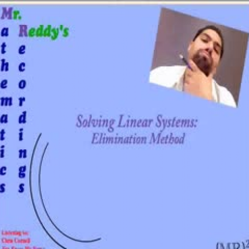 Solving Systems of Equations Using Eliminatio