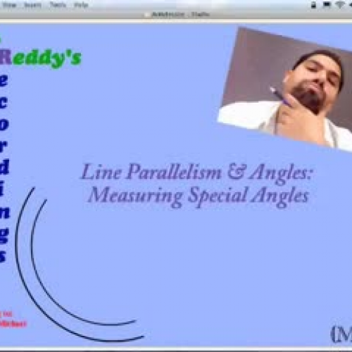 Angles in Parallel &amp; Transversal Lines