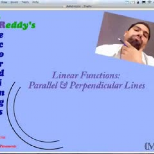 Equations of Parallel &amp; Perpendicular Lin