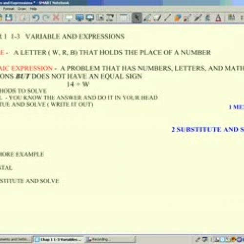 Ch 1-3 Variablesand Expressions