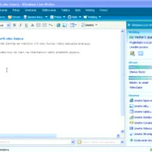 Windows Live - Kako objaviti videzapis na blo
