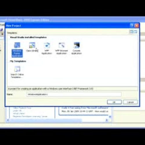 Visual Basic 2008 - Kreiranje novog projekta