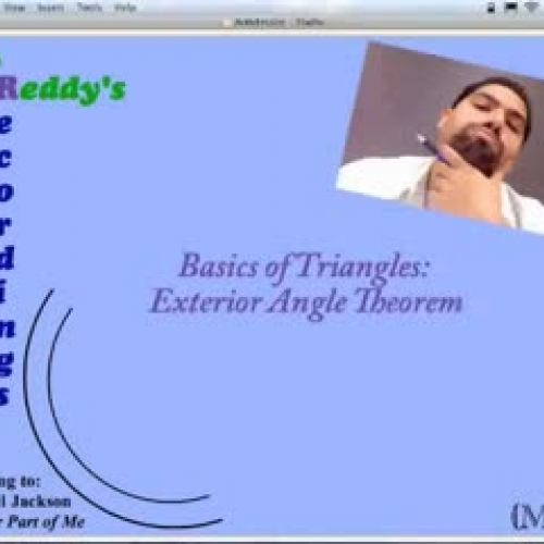 Triangle Exterior Angle Theorem