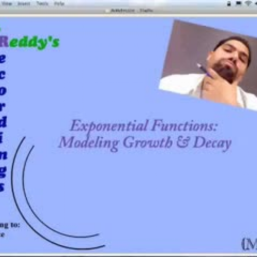 Modeling Exponential Growth/Decay