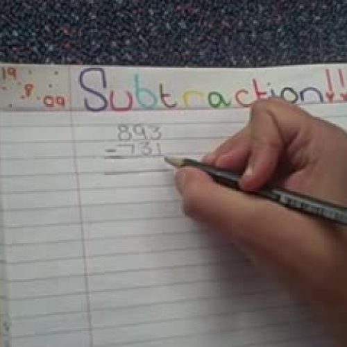 How to do subtraction
