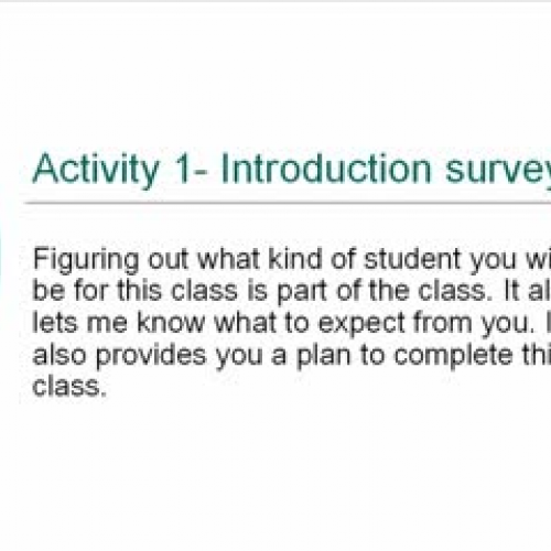 Activity 1- Introduction