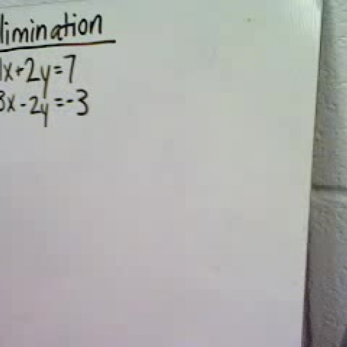 Solving Systems of Equations Using Eliminatio