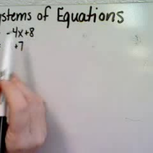 Solving Systems of Equations Using Substituti