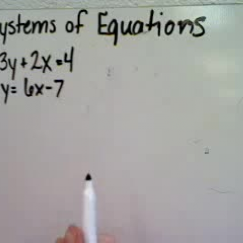 Solving Systems of Equations Using Substituti