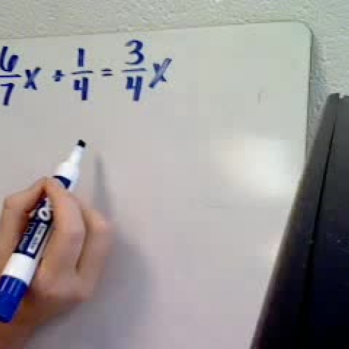 Solving Linear Equations Eliminating Fraction