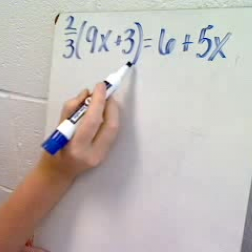 Solving Linear Equations Fractions &amp; Dist