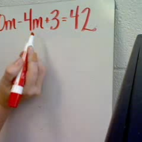 Solving Linear Equations With Like Terms II