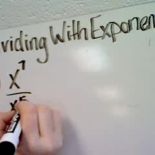 Dividing With Exponents