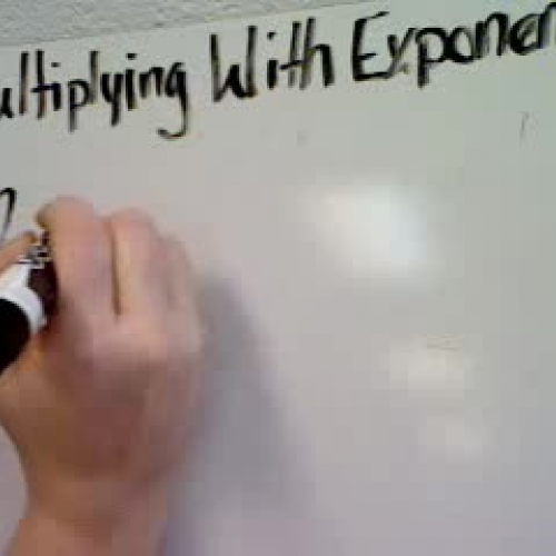 Multiplying With Exponents