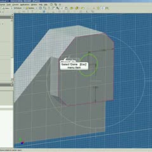Extruding a Hole in Inventor