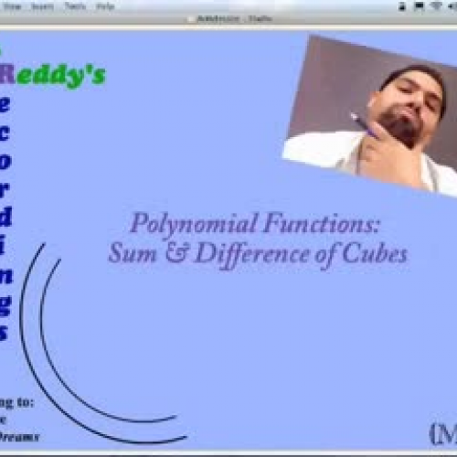 Sum &amp; Difference of Cubes