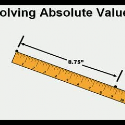 Solving Absolute Value Equations Part 1
