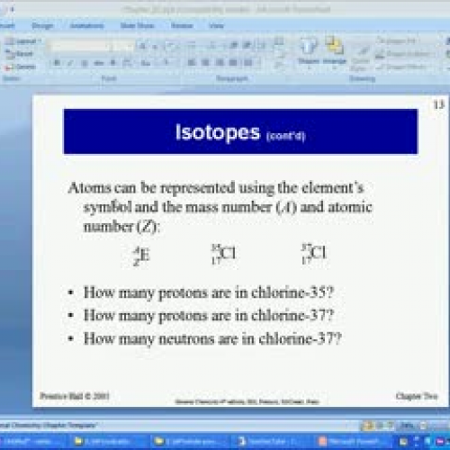 PNE and Average Atomic Mass