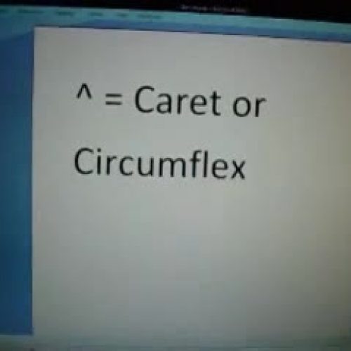 Caret or Circumflex