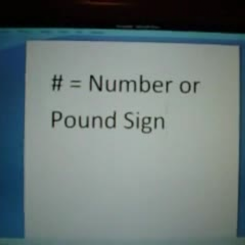 Number or Pound Sign