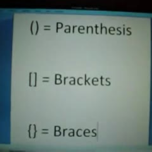 Parenthesis, Brackets, or Braces