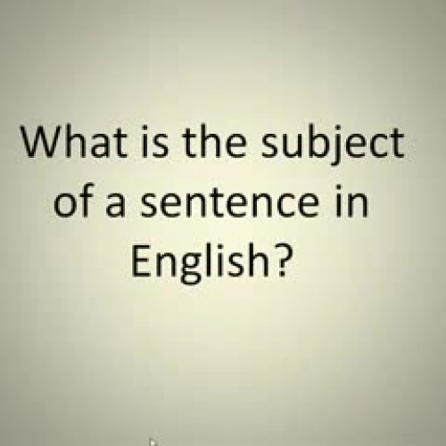 What is a subject?