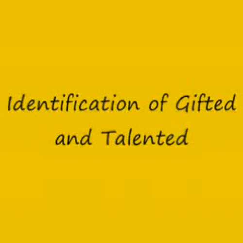 Identification of Gifted and Talented