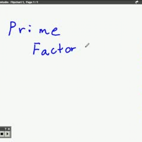 prime factorization review