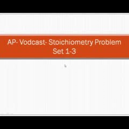 AP- Stoichiometry Problem Set 1-3