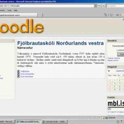 Moodle skila skrá