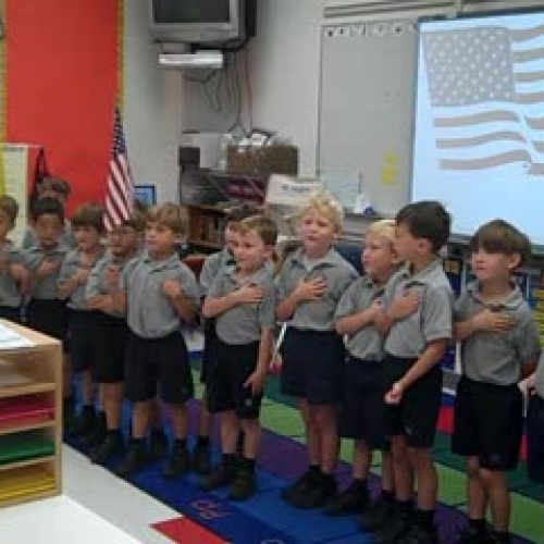 Pledge of Allegiance and Grand Old Flag