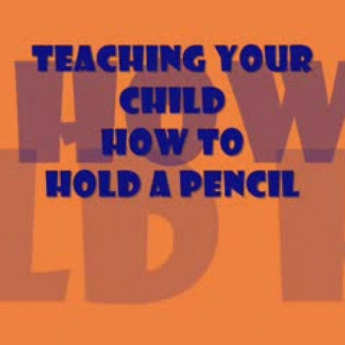 How to hold a pencil