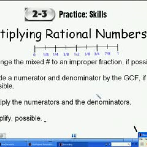 Mutiplying Rational Numbers