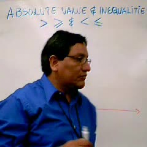ABSOLUTE VALUE AND INEQUALITIES 1