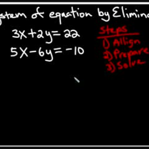 Systems of Equation by Elimination Method
