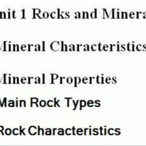 Rock and Minerals Movie