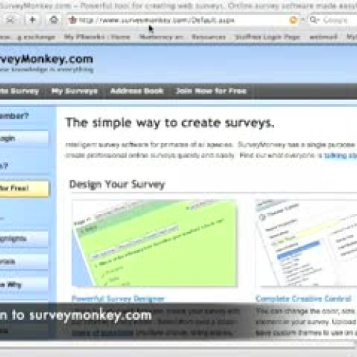 SurveyMonkey Tutorial 1